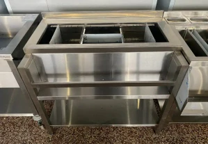 Nerezový barmanský stůl 100x60x85cm
