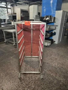 Nerezový vozík bez plechů 60x79x143cm