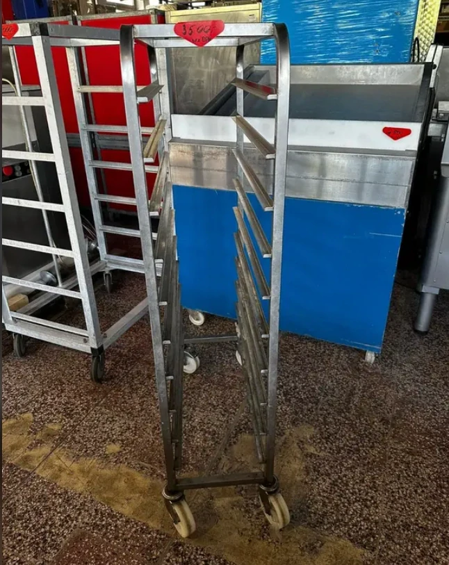 Nerezový vozík 33,5x80x145cm