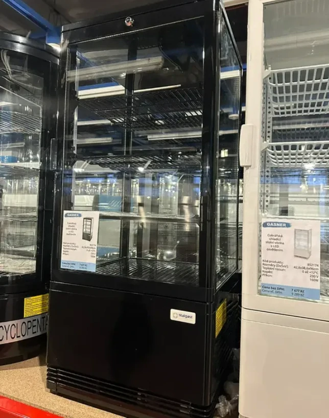 Chladící stolní vitrína 78l s LED osvětlením