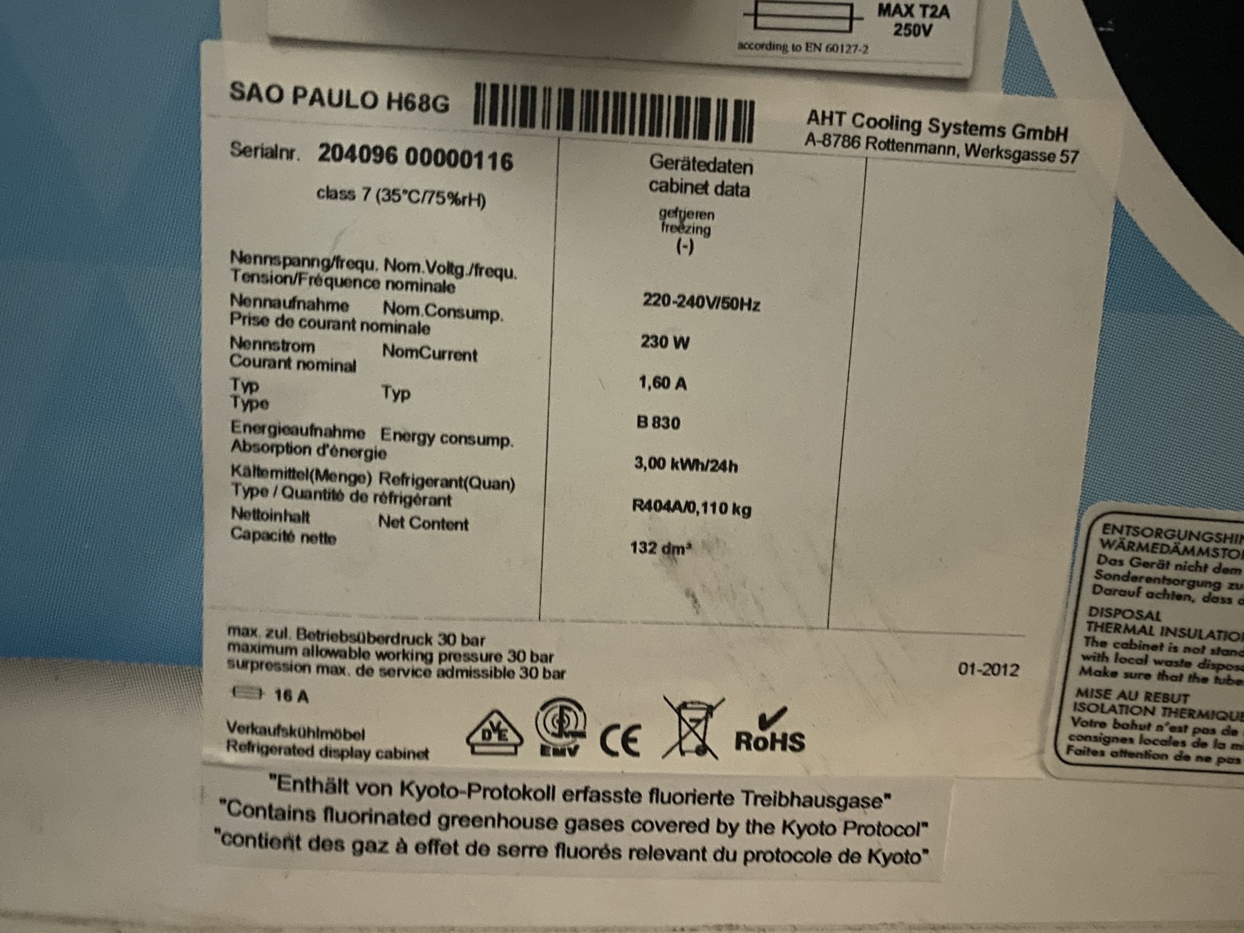Mrazák Sao Paulo H68G