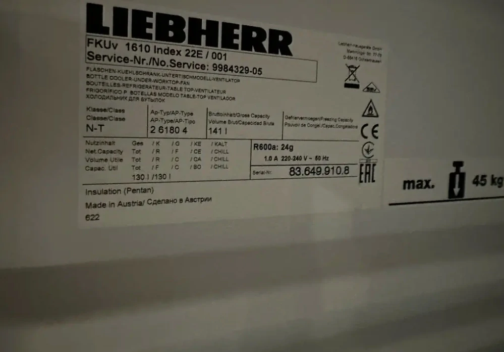 Lednice Liebherr Premium