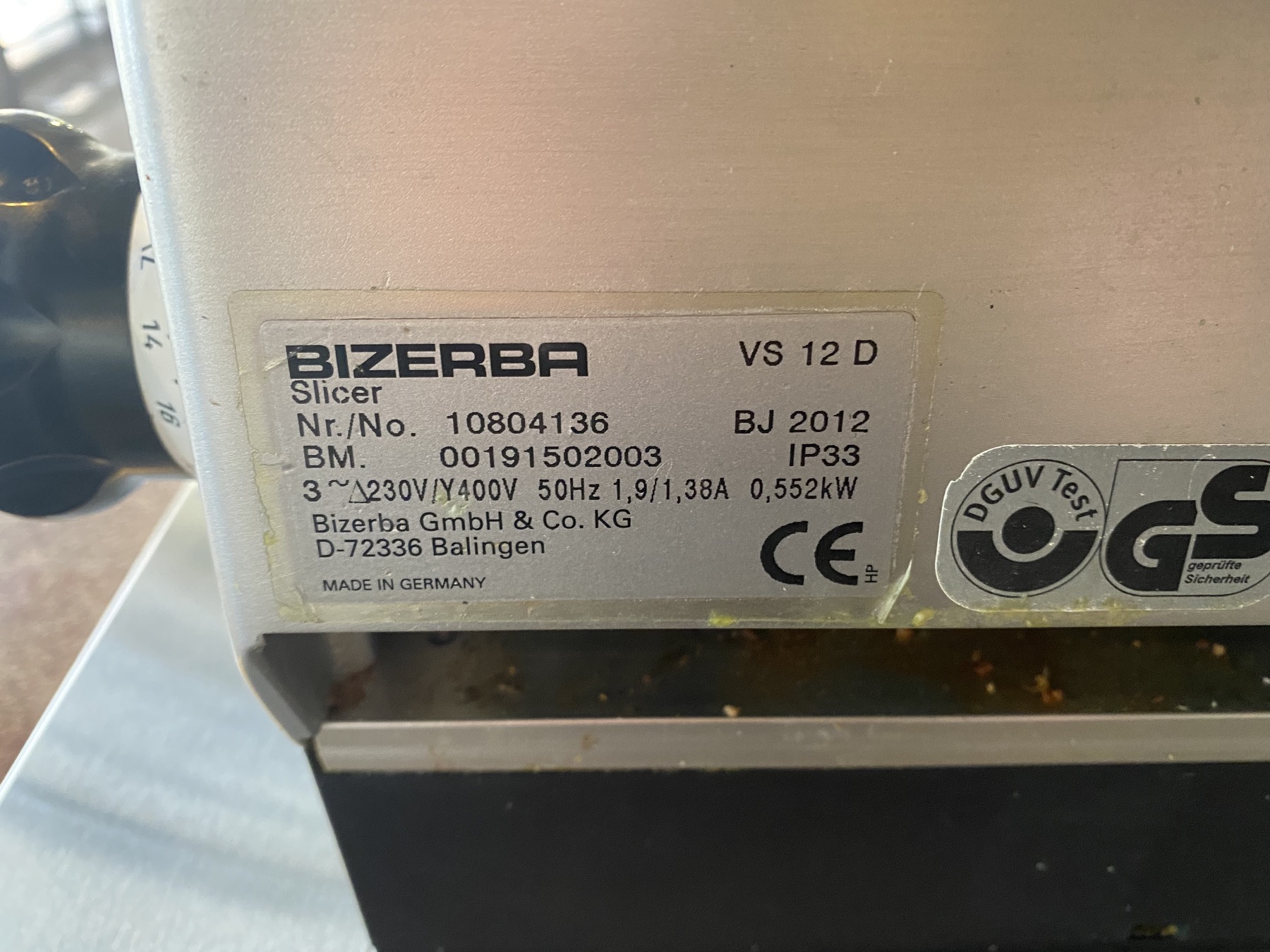 Bizerba VS 12 D 2012