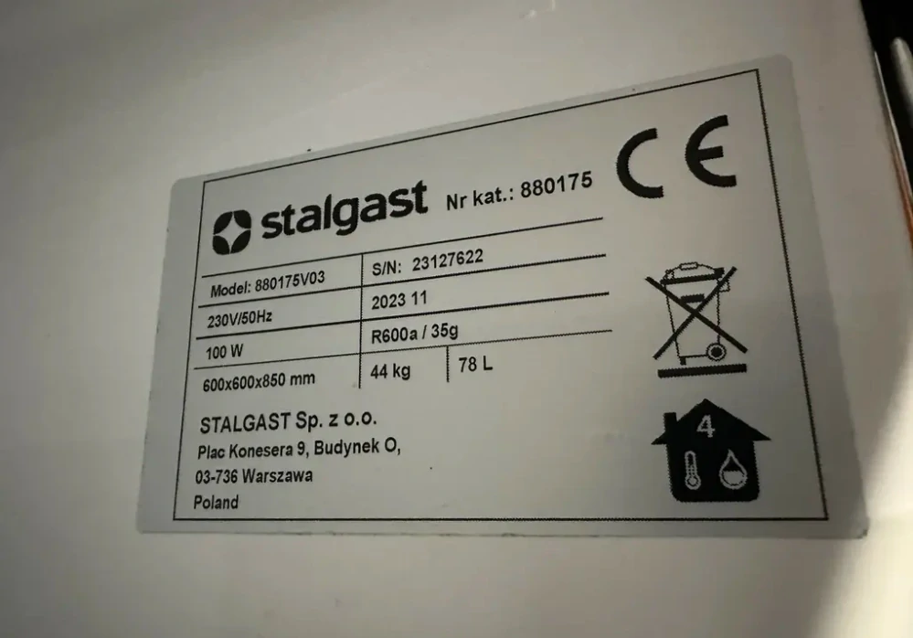 Chladící nerezová skříň Stalgast