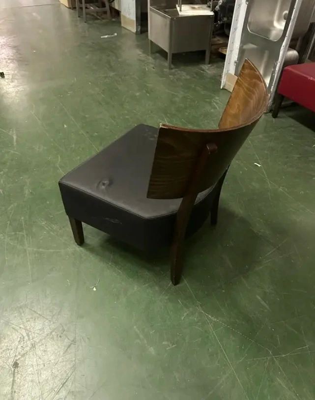 Stolní židle z pravého dubu 61,5x57x80cm - černá