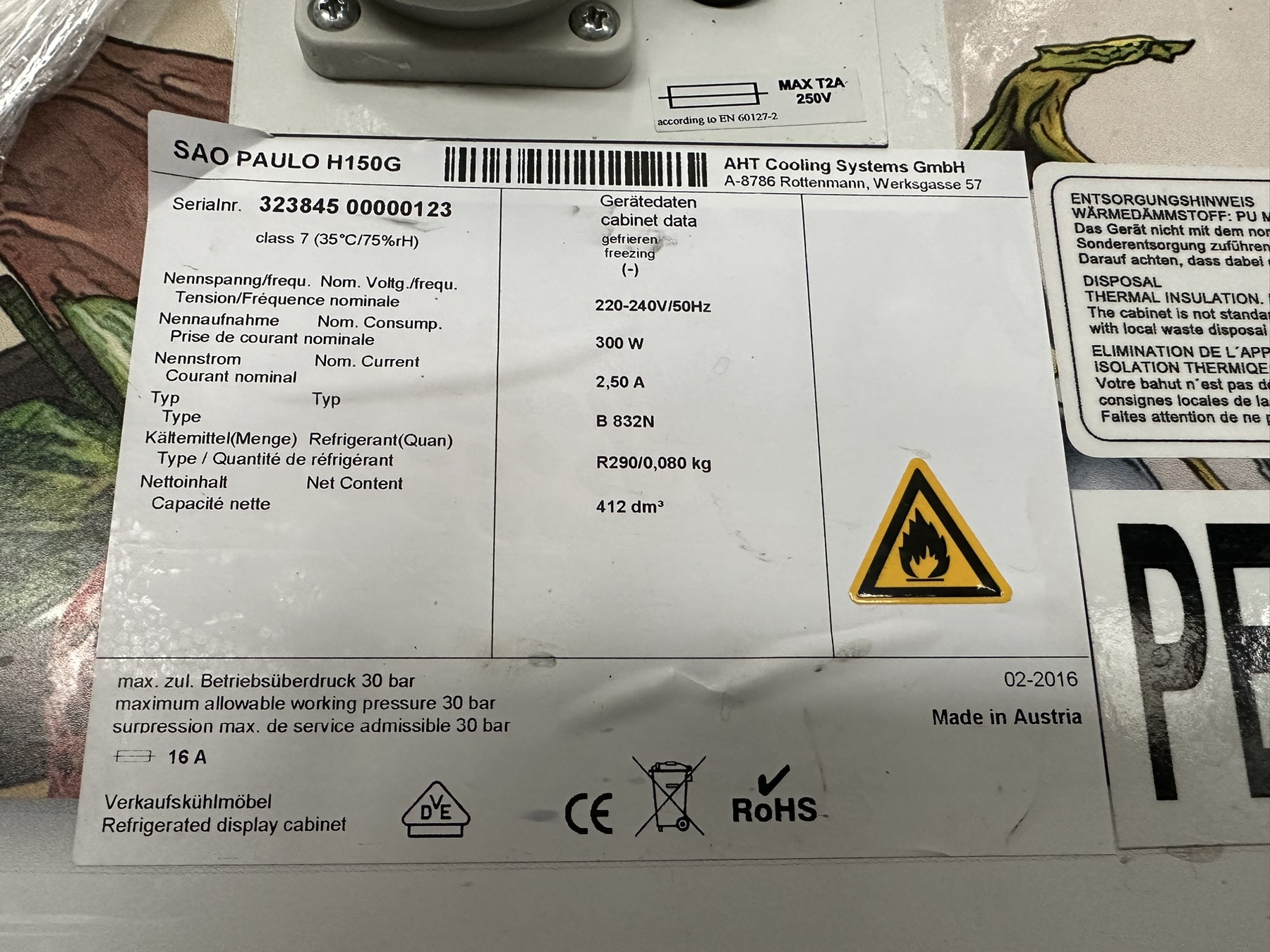 Mrazák Sao Paulo H150G