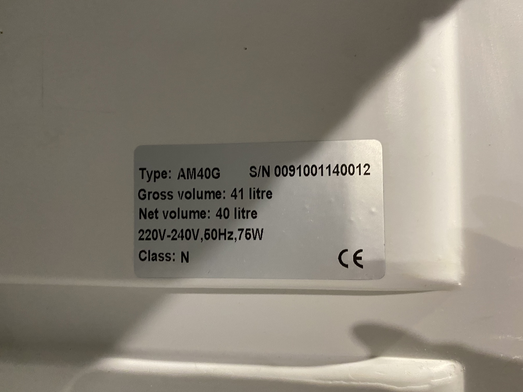 Malá lednička (minibar) AM40G